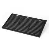 Onlyfire 44 x 24,5cm Gusseisen Grillplatte, BBQ Grillplatten für Holzkohlegrill & Elektrogrill, Beidseitig Verwendbar, Grillplatte Gasgrill, Wendeplatte, Universal Griddleplatte, Rechteck