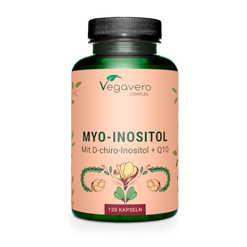 INOSITOL KOMPLEX Vegavero® | Myo-Inositol & D-Chiro-Inositol, Folsäure (Quatrefolic®), Resveratrol, Coenzym Q10, Zink | HORMON BALANCE* bei PCOS | Vegan & Ohne Zusätze | 120 Kapseln