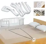 MEISHANG Gurt für Babybett,Befestigung Beistellbett Boxspringbett,Beistellbett Gurt Weiß,Gurt für Boxspringbetten,Beistellbetten-Gurt,Beistellbett Befestigung