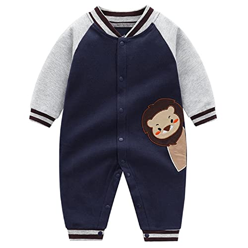 Baby Strampler Spielanzug Jungen Mädchen Schlafanzug Baumwolle Overalls Baby-Nachtwäsche, 3-6 Monate