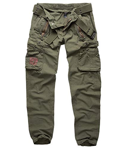 Surplus Raw Vintage Royal Traveler Slimmy Trousers, royalgreen, XXL
