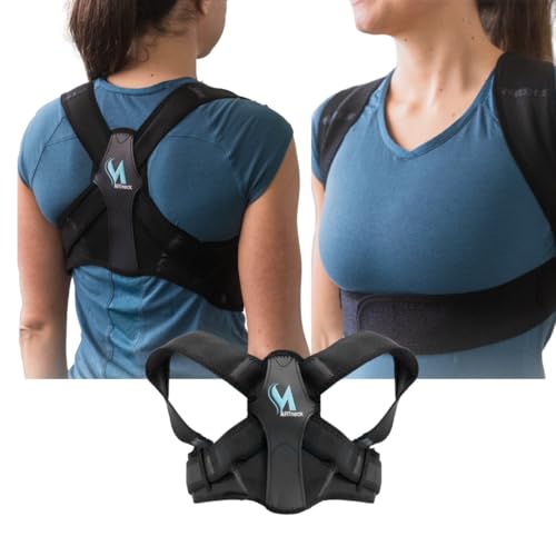 MARTneck® Rückentrainer | Haltungskorrektur | Von Sportwissenschaftlern und Orthopäden designed | Kinder, Damen, Herren | Kostenlose App | Unterstützung: Nacken, Schulter, Rücken (L)