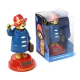 Paddington Bär Solar-Wackelfigur, Blauer Mantel, Rote Basis