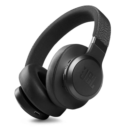 JBL Live 660NC kabelloser Over-Ear Bluetooth-Kopfhörer in Schwarz – Mit Noise-Cancelling und Sprachassistent – Für bis zu 50 Stunden Musikgenuss