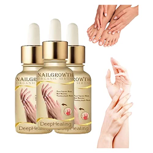 NailGrowth DeepHealing Bio Serum, NailGrowth Nagelserum, Reconstrux Nagelwachstum, Nagelwachstum und Stärkungsserum, Nagelserum für Wachstum und Reparatur für beschädigte Nägel (3PC)