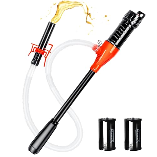 EAFCAuto Elektrische Transferpumpe, Batteriebetriebene Flüssigkeitstransferpumpe, Siphon Pumpe tragbare,Dieselpumpe Kanisterpumpe mit Schlauch-2,4 GPM, für Benzin, Diesel,benzinpumpe für kanister 264