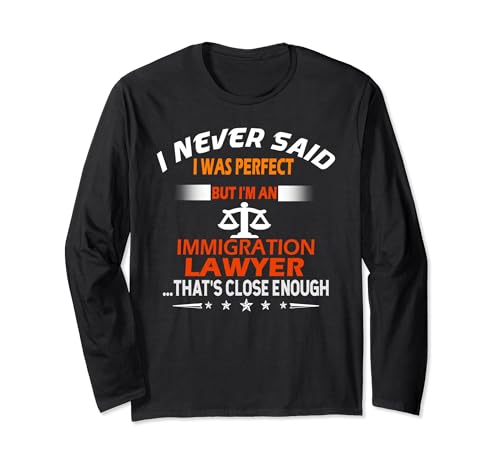 Rechtsanwalt Humorvoller Anwalt für Einwanderungsrecht Langarmshirt