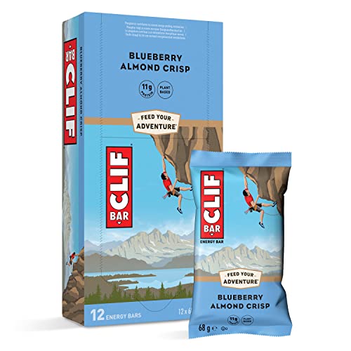 CLIF Bar Bar Energieriegel Blueberry Crisp, 12er Pack (12 x 68 g)