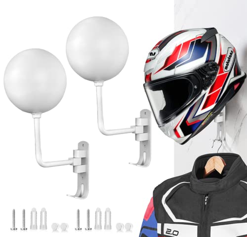 motofans Helmhalterung für Motorrad, Wandmontage, Motorradhelm, Huthalterung, aus Aluminiumlegierung