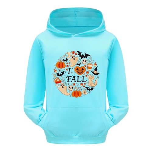 Halloween Hoodie Mädchen Pullover Langarm Shirt Rundhalsausschnitt Lässiger Pulli Freizeit Mode Sportshirt Y2k Oberteile Streetwear Soft Baggy Langarmshirts Weiches Casual Tops