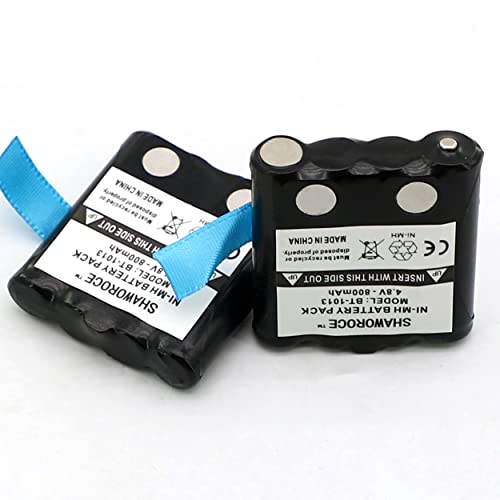 SHAWOROCE 2X 800mAh Akku für Motorola PMR Funkgeräte Walkie Talkie Radio XT180 TLKR T80 Extreme T81 Hunter T61 T60 T9 T8 T6 T5 T4 T3 XTB446 XTK446 XTR446 IXNN4002A 4,8V NI-MH AAA, mit einem Beutel