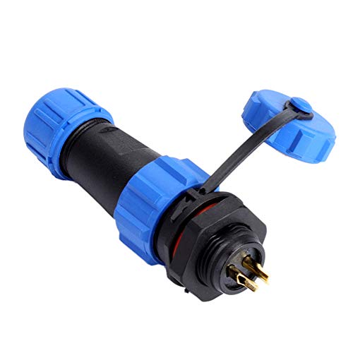 Kabelverbinder Wasserdicht, IP68 SP13 2Pin/3Pin/4Pin/5Pin/6Pin/7Pin/9Pin Luftfahrtstecker Wasserdicht Luftfahrtstecker Buchsenanschluss Länge 6,5 cm/2,56in(2pin)