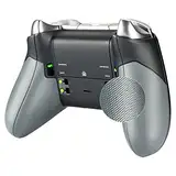 eXtremeRate Case Grips Gehäuse Hülle Cover für Xbox One Elite Controller, Griffe Schale Shell Ersatzteile für Xbox One Elite V1 Controller Modell 1698(Schwarz Grau)