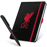 Liverpool F.C Hardcover Notizbuch Liniert & Kugelschreiber, Journal Buch zum Reinschreiben, Bürobedarf & Schreibwaren, Geschenke für Männer