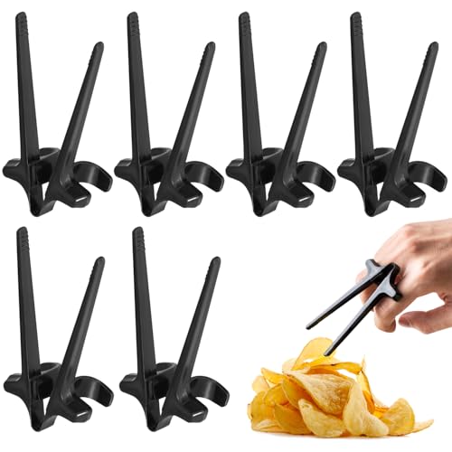 6 Stück Fingerstäbchen für Gamer, Snack Fingerstäbchen, Gaming-Snack-Essstäbchen, Hand-Free Snack Finger Chopsticks, Faule Finger Chopsticks für Arbeit Spiel Spielen, um die Hände Sauber zu Halten!