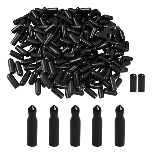 55 Stück Weinausgießer-Gummiabdeckung, schwarze Weinauslaufkappe, Spenderdüsenkappe, Flüssigkeitsausgabeauslaufkappe, Ausgießer-Staubschutz, Bar-Barkeeper-Zubehör