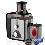 Entsafter-maschinen, Gemüse- Und Obst-entsafter, 1000 W, Schnelles Entsaften mit Zentrifugal-entsafter mit 3-Gang-steuerung, Anti-tropf, Anti-rutsch, Leicht Zu Reinigen, für Zitronen-limetten-grapefru