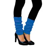 Oblique Unique® Sexy Damen Bein Stulpen Neon Strümpfe für 80er Jahre 80s Motto Party Fasching Karneval Tanzen Aerobic Kostüm Accessoires - Farbe wählbar (Neonblau)