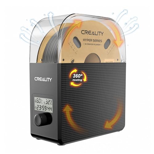 Creality Offiziell Filament Trockner für 3D Drucker Filament, 3D Drucker Filament Dryer, 360° Surround Heizung, Staubdicht und Feuchtigkeitsdicht, für 1.75mm, 2.85mm Filament für PLA PETG ABS TPU