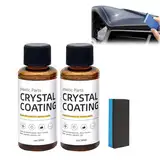 Gluckaro Auto Kunststoff, Gluckaro Kunststoff-Sanierungsmittel FüR Autos, Kunststoffteile Kristalline Beschichtung, Auto-Plastikteile-Restaurator, Crystal Coating (2)