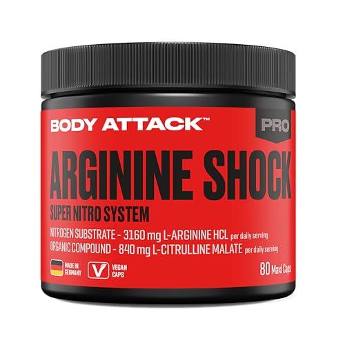 Body Attack Arginine Shock, 1er Pack (1 x 80 Kapseln)