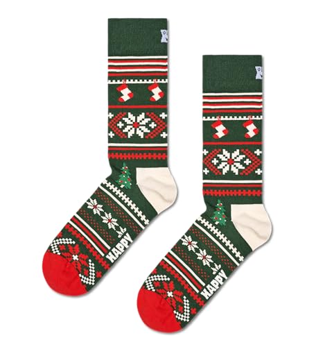 Happy Socks Weihnachtsocken - lustige Socken für Geschenk und Weihnachtsdekoration