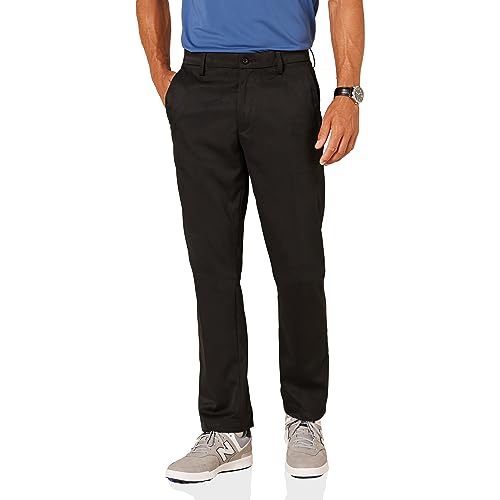 Amazon Essentials Herren Golf-Stretchhose, Gerade Geschnitten, Schwarz, 38W / 30L