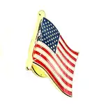 Anstecknadel mit USA-Flagge aus Metall, Metall