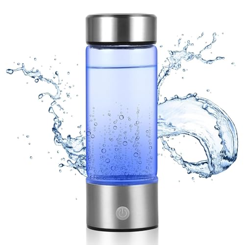 Wasserstoff-Wasserflasche, 420 ml Wasserstoffgenerator, mit SPE- und PEM-Technologie, ein Glas wasserstoffreiches Wasser in drei Minuten, geeignet für Büro, Sport, Reisen