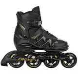 Croxer verstellbare Inlineskates Inliner Glider bis Größe 45 Abec9 Chrome Kugellager Aluminiumchassis Double Vent-System (Gold, 42-45 (27cm-29,5cm))