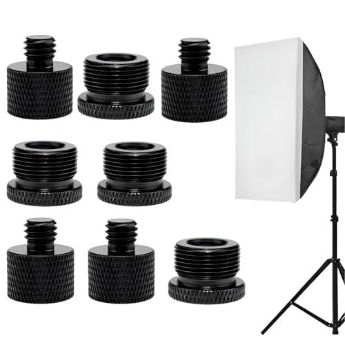 8 Stück Mikrofonständer Adapter, Mic Stand Adapter,Stativ Adapter,5/8 Zoll Adapter,1/4 Auf 5/8 Zoll,3/8 Auf 5/8 Adapter Mikrofon Ständer Adapter Für Microphone Stand,Stativ Und Mic Stand