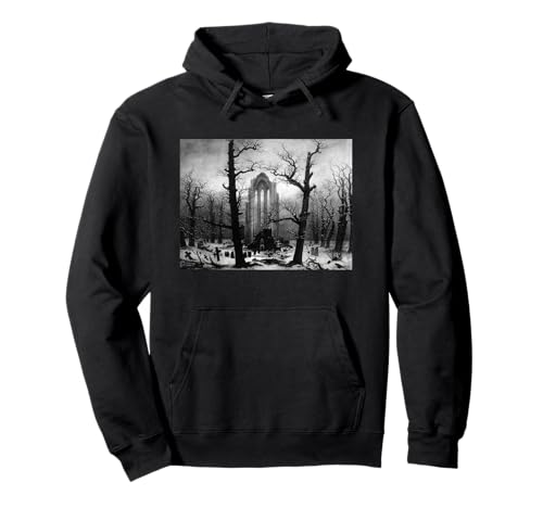 Caspar David Friedrichs Klosterfriedhof im Schnee Pullover Hoodie