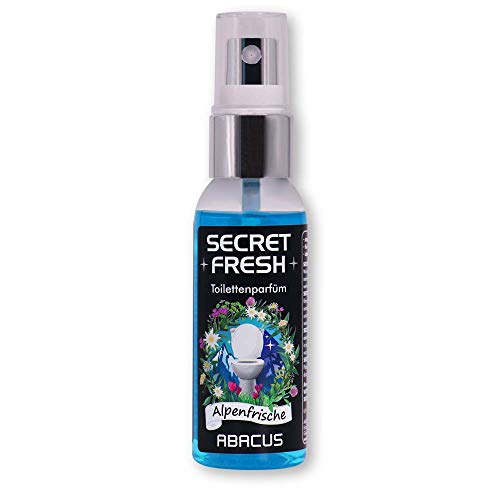 ABACUS® Secret Fresh Toilettenparfüm Alpenfrische, Toiletten Parfüm – verhindert Gerüche & schützt vor peinlichen Situationen – Toiletten Parfum, Secret Fresh Toilettenparfüm 50 ml (4394)