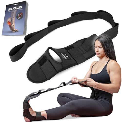 Yoga Gurt Faszienstrecker - Yoga Strap - Yogagurt Faszien Strecker Wadenstrecker & Fußstrecker bei Plantarfasziitis Muskelverspannung Knöchelverletzung - Übungsschlaufe zum Dehnen der Beinmuskulatur