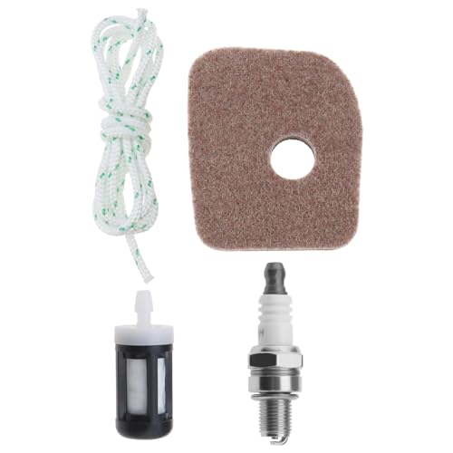 4-teilig Set Luftfilter Service Kit Kompatibel mit Stihl BG56 BG86 SH56C SH86 SH86C Luft Kraftstofffilter Zündkerzen Kit Zubehör