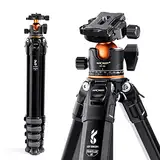 K&F Concept 178cm/70 Zoll Alu Kamera Stativ, Camera Tripod mit Sonder-Stativbeine für Reise, Mutate Series M1+BH-35L