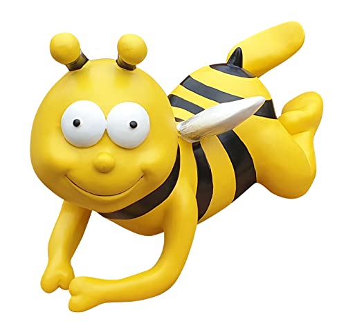 Fachhandel Plus Gartenfigur Biene fliegend lustige Deko Tierfigur Gartendeko Dekofigur