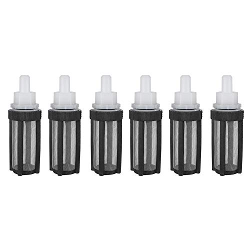 6pcs Micro Pump Filter Wassereinlass Rahmen Bewässerung Clean 8mm Edelstahl Net Schlauchzubehör MEHRWEG VERPACKUNG