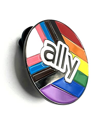 Ally Trans Gay Lesbian Community Pride LGBTQ+ LGBT Metall-Anstecker, Metall