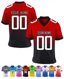 American Football Trikot Personalisiert Trikot mit Namen Logo Herren Sporthemden Personalisierte Schnelltrocknend Atmungsaktiv T-Shirt für Dammen Kinder Jungen, S-7XL, A1