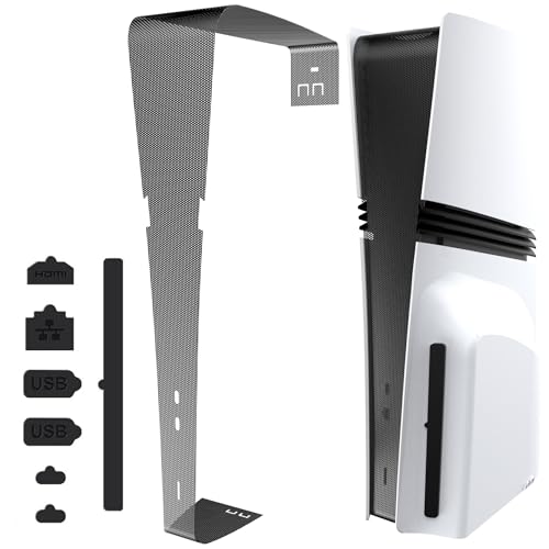 Staubschutznetz für PS5 Pro Konsole, 8in1 Staubstopfen für PS5 Pro, Konsole Staubnetz Ports Staubschutzkappe Silikon Abnehmbare Staubschutz Kits Kompatibel mit PS5 Pro Disc & Digital Version