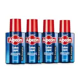 Alpecin Coffein-Liquid - 4 x 200 ml - Haarwasser zur Vorbeugung von erblich bedingtem Haarausfall bei Männern – zur Stärkung der Haarwurzel