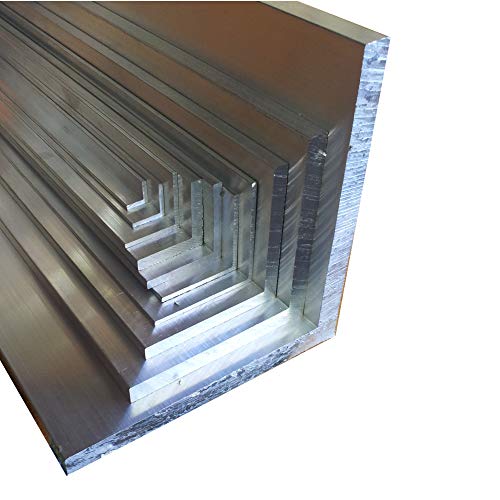 Aluwinkel 50 x 50 x 5 mm Winkelprofil gleichschenklig Alu Winkel Aluprofil Aluminiumprofil L Profil aus Aluminium (150 cm)