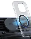 YOSH Handyhalterung Auto Magnet Lüftung mit Mag-Safe Platte, Magnetische Kfz Handyhalter Keine Interferenz mit drahtlosem Laden, Mag-Safe Autohalterung für iPhone 15 14 13 12 Serie & Alle Smartphones