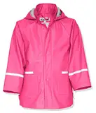 Playshoes Unisex Kinder Regenjacke Wind- Und Wasserdicht Regenmantel Regenbekleidung, Rosa, 140 EU