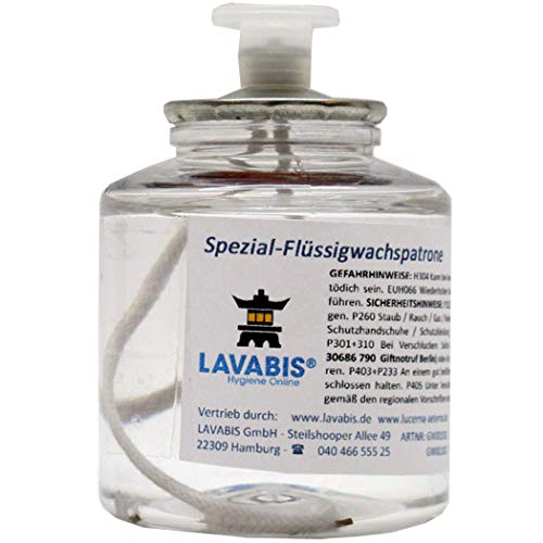 LAVABIS 12 Stück Flüssigwachspatronen, 24 Std, 12 x 80 ml