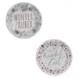 itsisa Taschenwärmer Winterzauber (2er Set) - Wichtelgeschenk, Handwärmer, Taschenheizkissen, Winter, Weihnachten