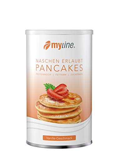myline Pancakes - Pulvermischung zur Herstellung von Protein Pancakes, Verpackungseinheit, 450g Dose