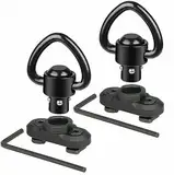 ACEXIER 2 STÜCK Sling Swivel Stud Mount Adapter für Mlok Rail Quick Release QD Sling Swivel Mount Adapter Jagdwaffenzubehör