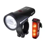 SIGMA SPORT Fahrradlicht Set Aura 100 USB/Blaze Link - 100 Lux Fahrradlicht Vorne, Wiederaufladbar & Mit Innovativer Kopplungsfunktion, StVZO Zugelassenes LED Fahrrad Licht | Fahradlichterset LED